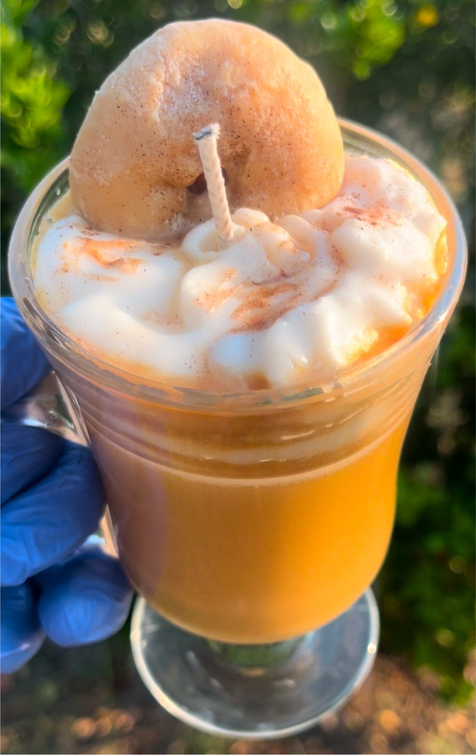 Donuts and coffee candle