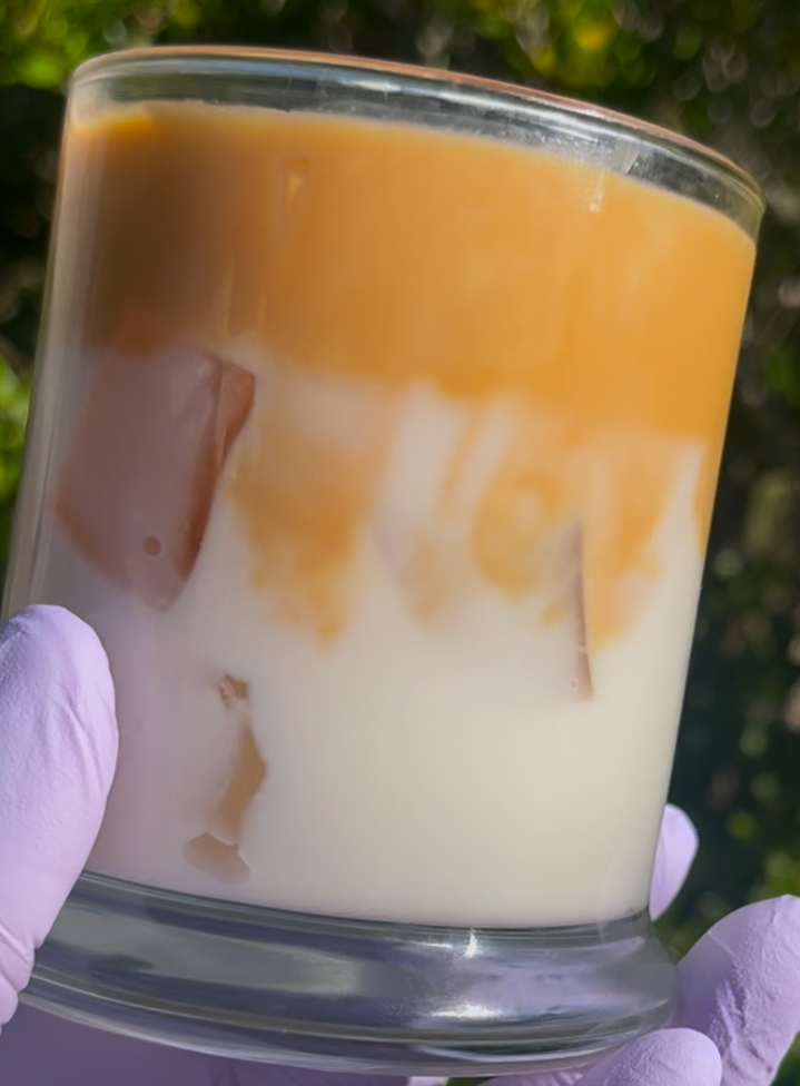 Iced coffee candle