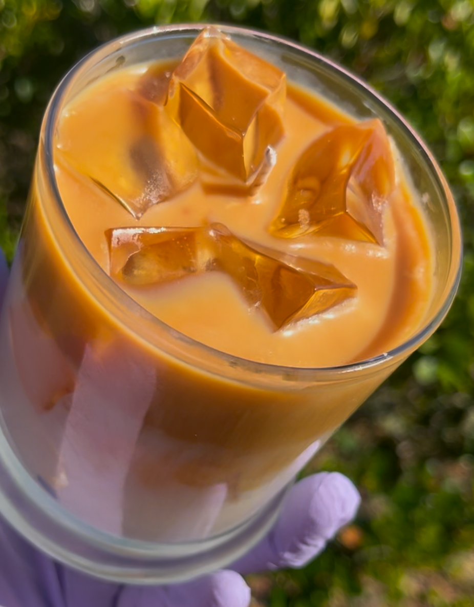 Iced coffee candle