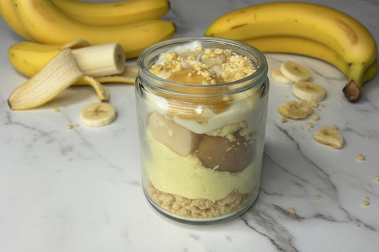 Banana pudding jar candle