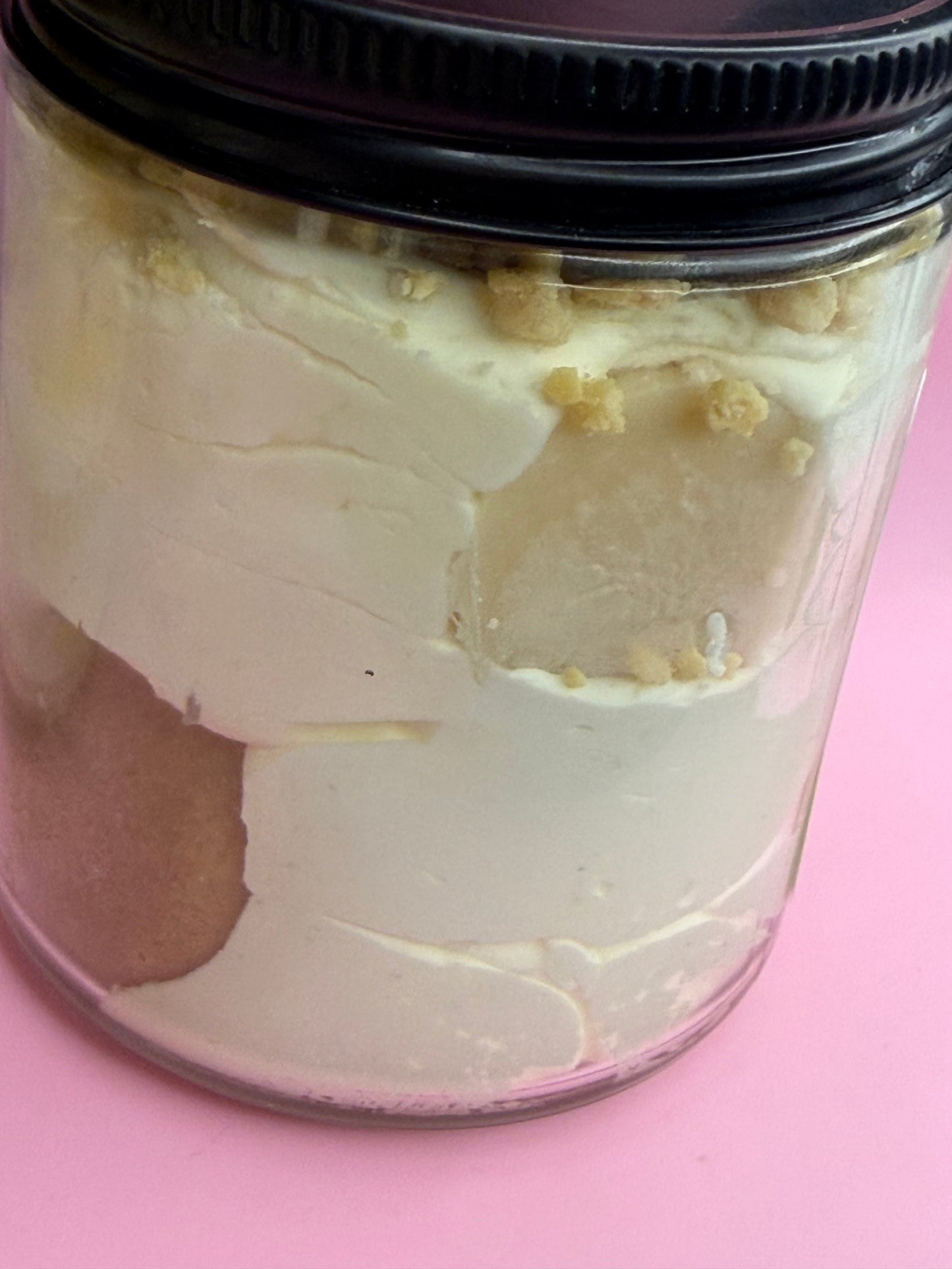 Banana pudding jar candle