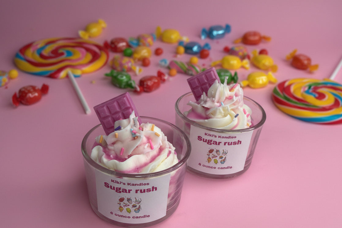 Sugar rush candle