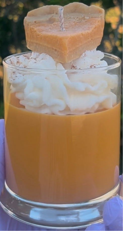 Pumpkin pie candle