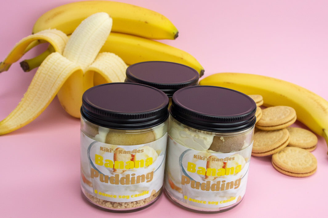 Banana pudding jar candle