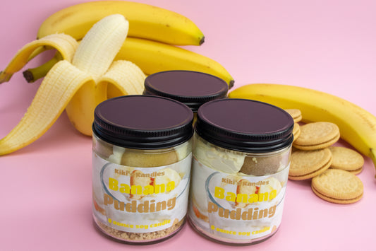 Banana pudding jar candle